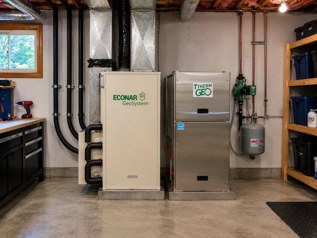 econar replacement options geothermal system upgrade